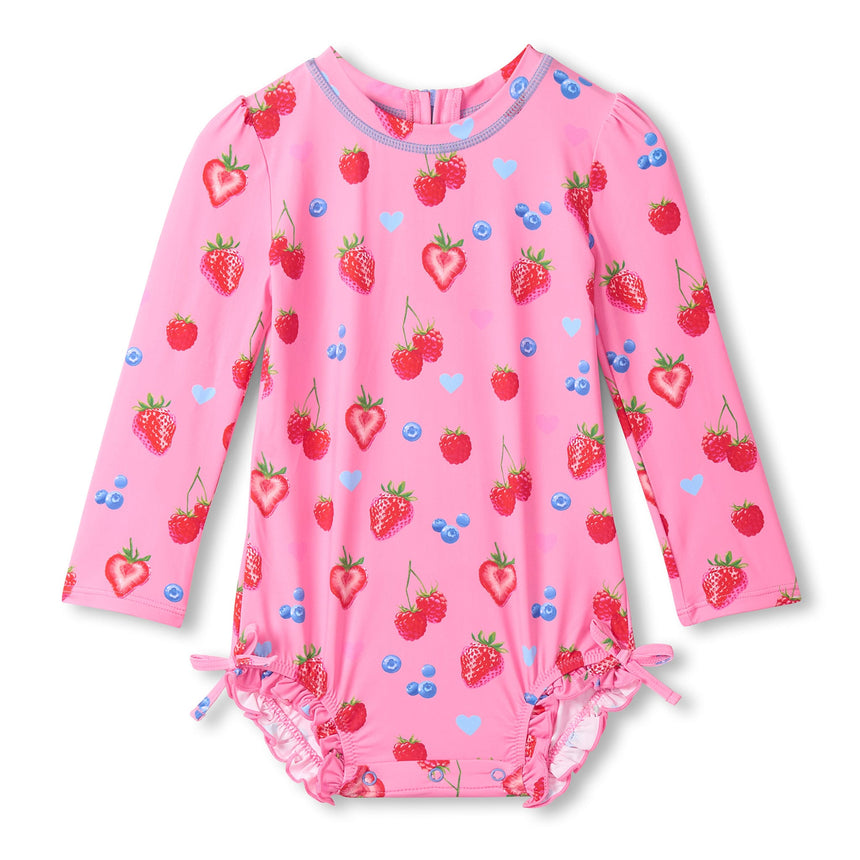 Maillot UV Petits Fruits 3-24mois-Hatley-Rose-3-6 m-HAT-S26SBI907B-CLÉMENT