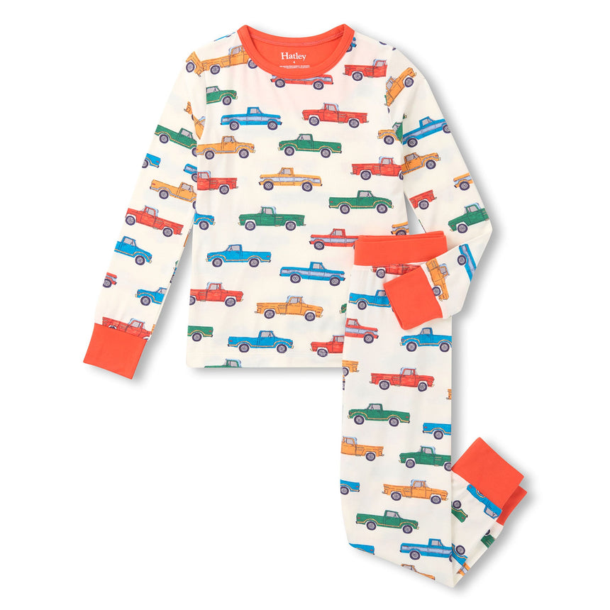 Pyjama Bambou Camions 3-10ans-Hatley-Ivoire-3-HAT-S26TCK1975-CLÉMENT