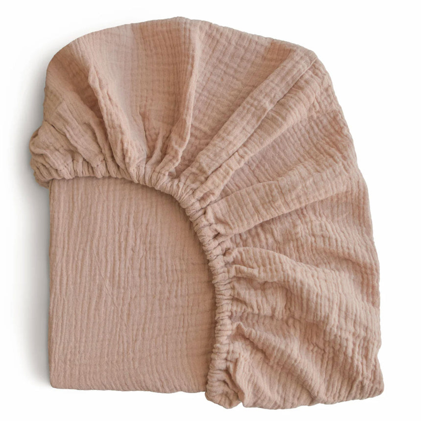 Drap Contour pour Lit de Bébé Mousseline - Naturel-Mushie-HIE-MCS-302-CLÉMENT