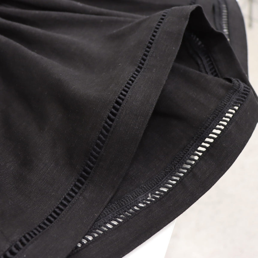 Short Maternité Lin Noir-Bella Maternite-BEA-1268874C-NOI-CLÉMENT