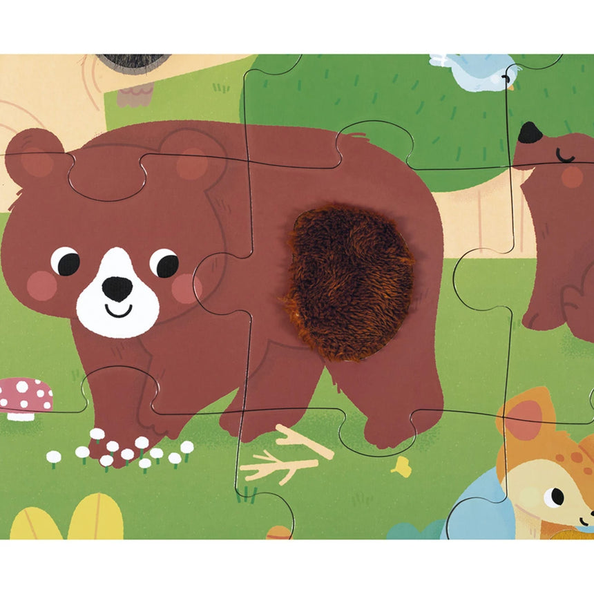 Casse-tête Tactile - Animaux de la Forêt-Janod-JAD-J02492-CLÉMENT