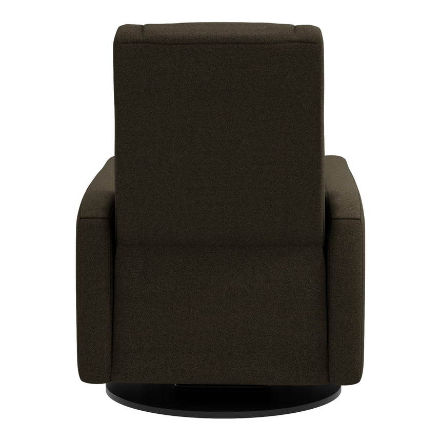 Fauteuil Berçant et Pivotant Nelly - Tissu Anti-tache Mojo Espresso-Jaymar BB-JAM-521-ESPRE006-CLÉMENT