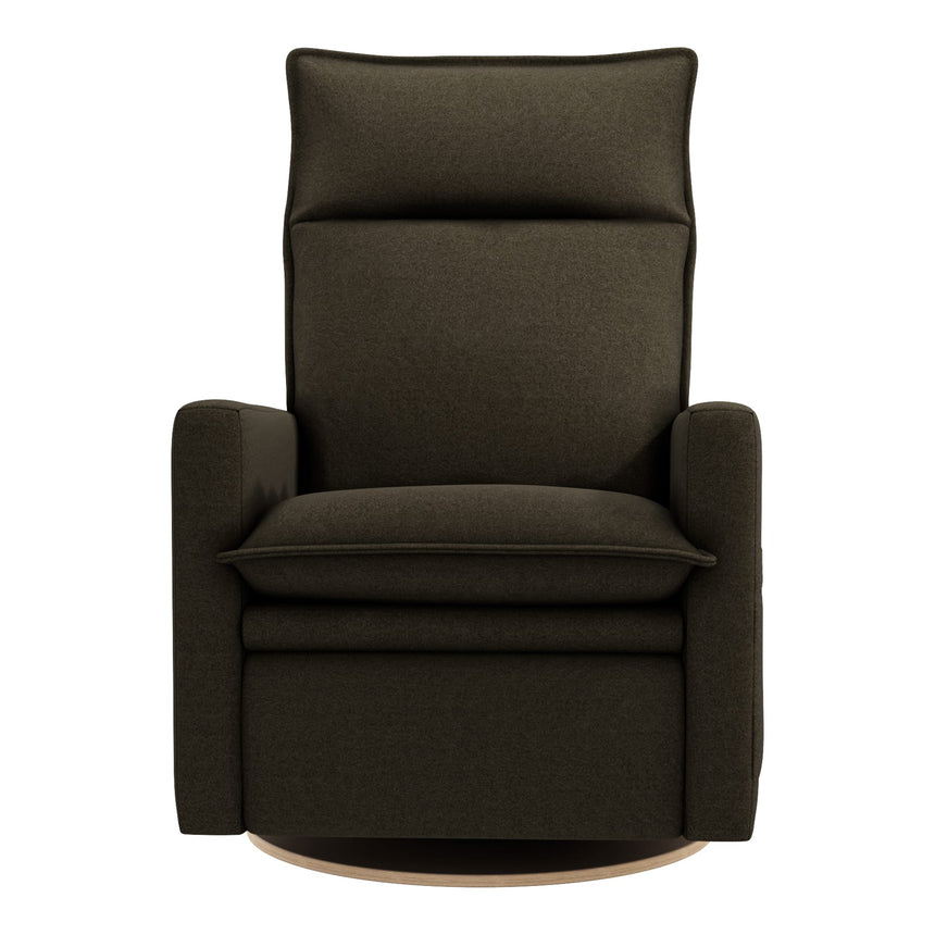 Fauteuil Berçant et Pivotant Arya - Tissu Anti-tache Mojo Espresso-Jaymar BB-JAM-522-ESPRE006-CLÉMENT
