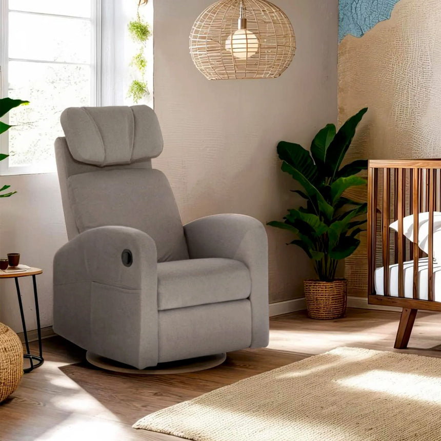 Upholstered  Rocking Armchair Swivel, Glider, Recliner Hailey - Arlo Beige