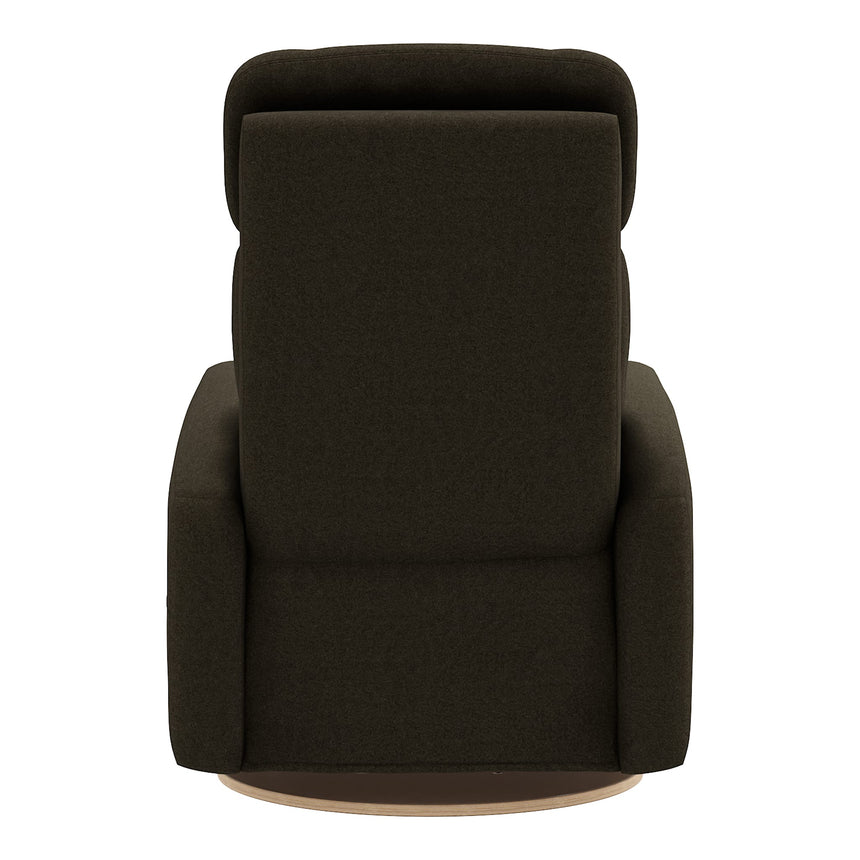 Fauteuil Berçant Inclinable Pivotant Hailey - Tissu Anti-tache Mojo Espresso-Jaymar BB-JAM-523-ESPRE006-CLÉMENT