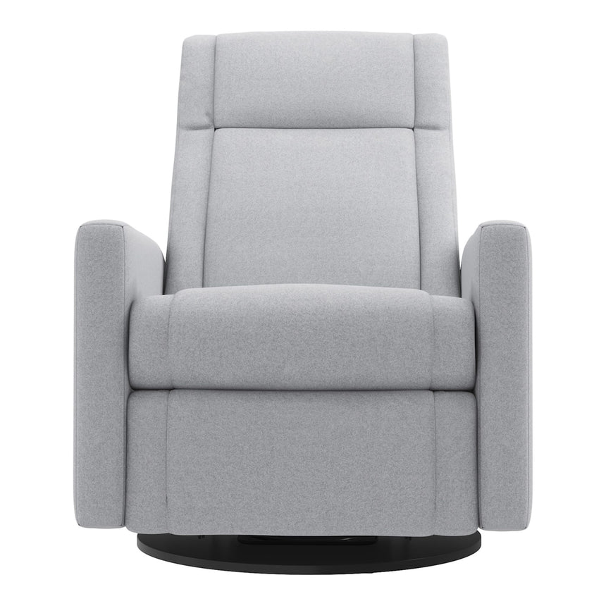 Grand Fauteuil Berçant et Pivotant Nelly avec Mécanisme Électrique - Arlo Heather Silver-Jaymar BB-JAM-525295ARLO57-CLÉMENT