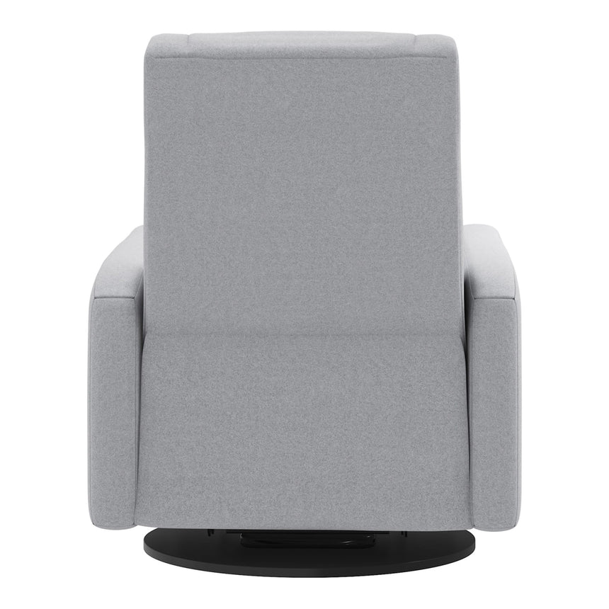Grand Fauteuil Berçant et Pivotant Nelly avec Mécanisme Électrique - Arlo Heather Silver-Jaymar BB-JAM-525295ARLO57-CLÉMENT