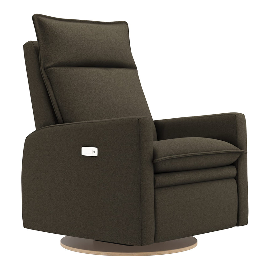 Grand Fauteuil Berçant et Pivotant Arya avec Mécanisme Électrique - Espresso-Jaymar BB-JAM-526-ESPRE006-CLÉMENT