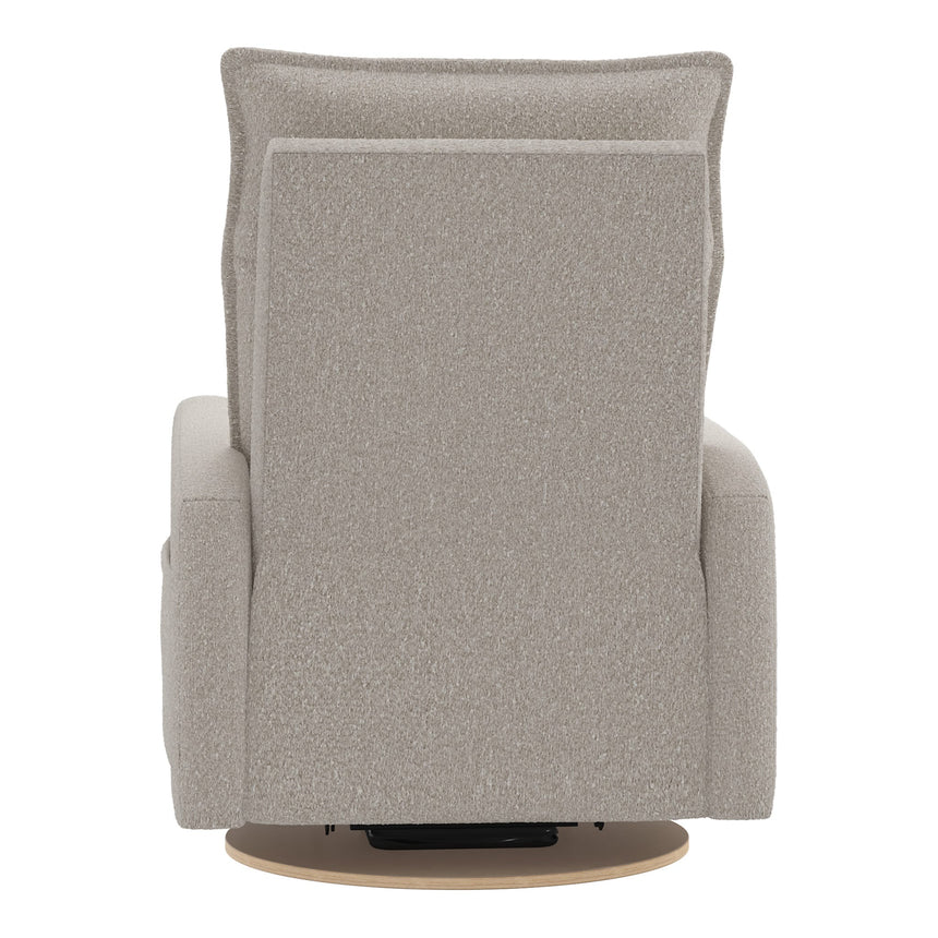 Grand Fauteuil Berçant et Pivotant Arya avec Mécanisme Électrique - Beyond Sheep Vanilla-Jaymar BB-JAM-526295BEYO11-CLÉMENT