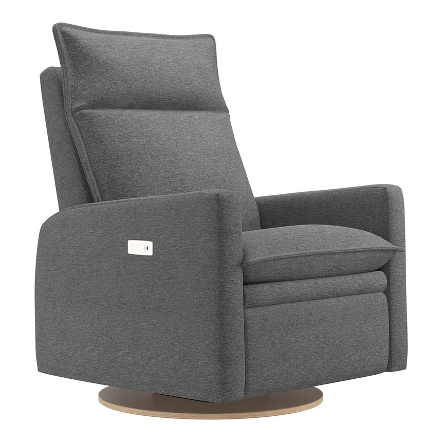 Grand Fauteuil Berçant et Pivotant Arya avec Mécanisme Électrique - Nexus Charcoal-Jaymar BB-JAM-526295NEXU59-CLÉMENT