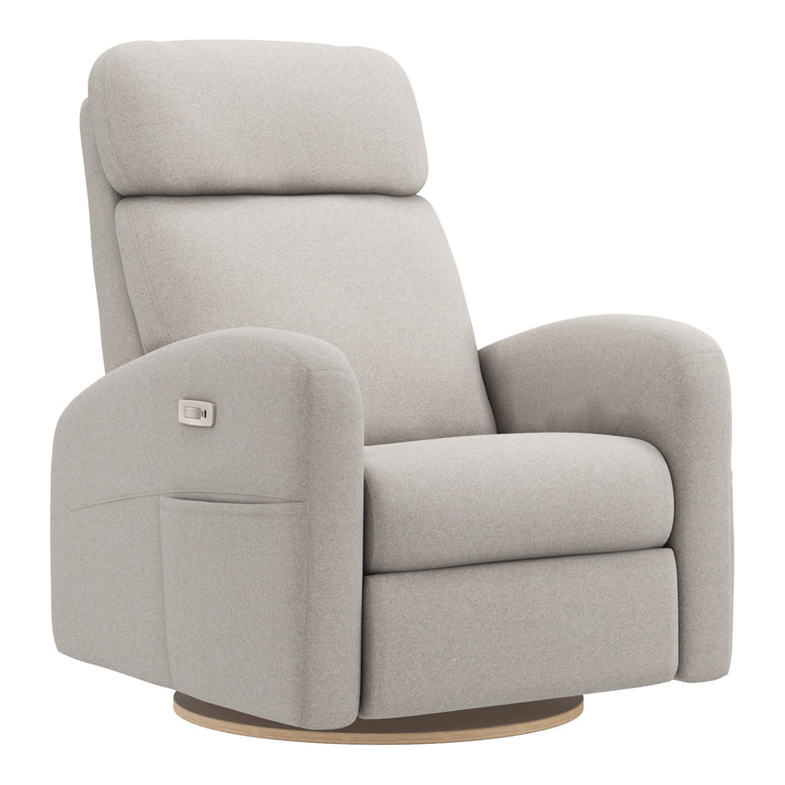 Grand Fauteuil Berçant Inclinable Pivotant Hailey avec Mécanisme Électrique - Arlo Heather Pearl-Jaymar BB-JAM-527295ARL601-CLÉMENT