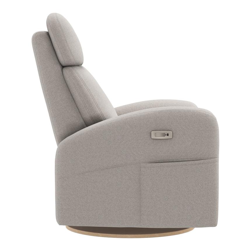 Grand Fauteuil Berçant Inclinable Pivotant Hailey avec Mécanisme Électrique - Arlo Heather Pearl-Jaymar BB-JAM-527295ARL601-CLÉMENT