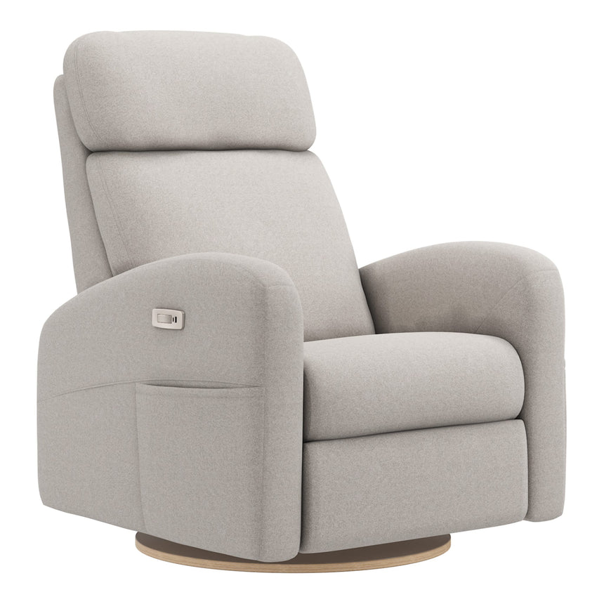 Grand Fauteuil Berçant Inclinable Pivotant Hailey avec Mécanisme Électrique - Arlo Heather Pearl-Jaymar BB-JAM-527295ARL601-CLÉMENT