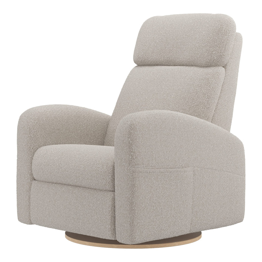 Grand Fauteuil Berçant Inclinable Pivotant Hailey avec Mécanisme Électrique - Beyond Sheep Vanilla-Jaymar BB-JAM-527295BEYO11-CLÉMENT