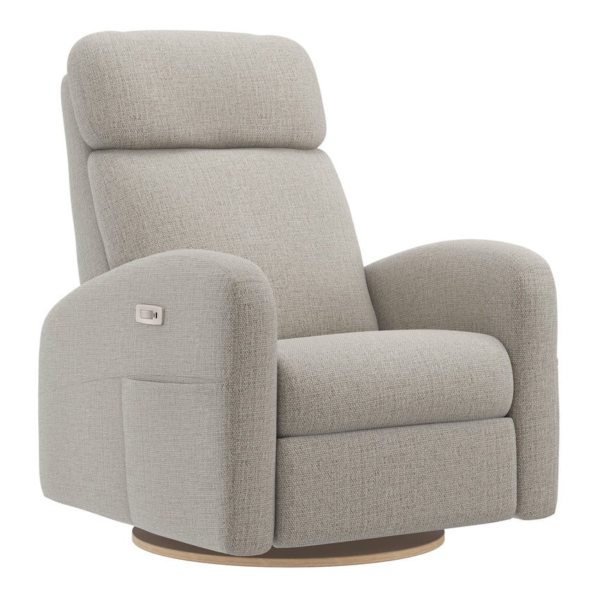 Grand Fauteuil Berçant Inclinable Pivotant Hailey avec Mécanisme Électrique - Breather Driftwood-Jaymar BB-JAM-527295BREA56-CLÉMENT