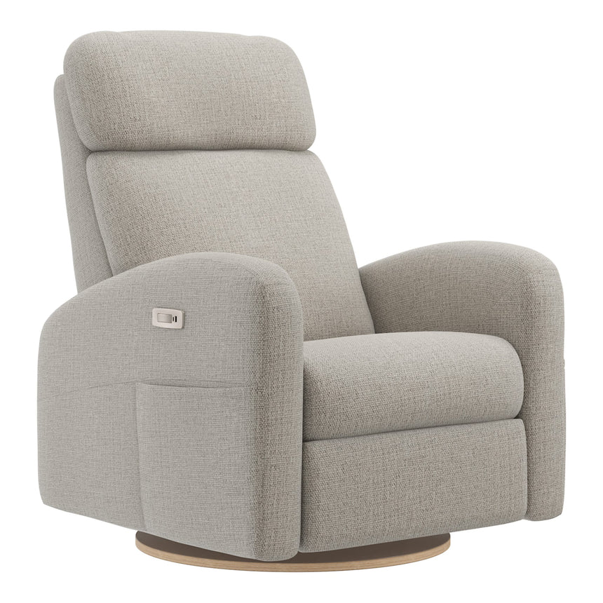Grand Fauteuil Berçant Inclinable Pivotant Hailey avec Mécanisme Électrique - Breather Driftwood-Jaymar BB-JAM-527295BREA56-CLÉMENT