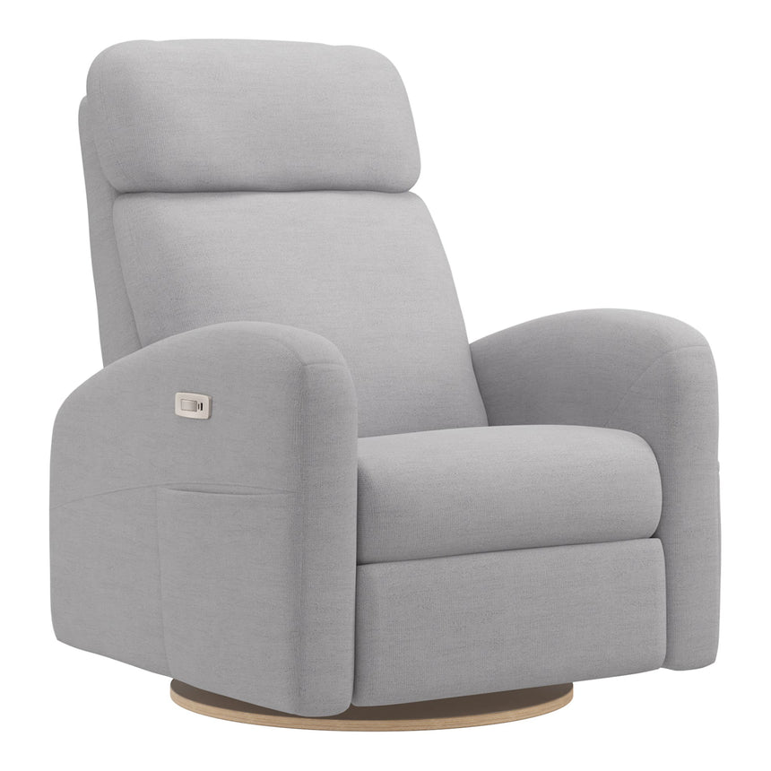Grand Fauteuil Berçant Inclinable Pivotant Hailey avec Mécanisme Électrique - Como Dove Grey-Jaymar BB-JAM-527295COMO61-CLÉMENT