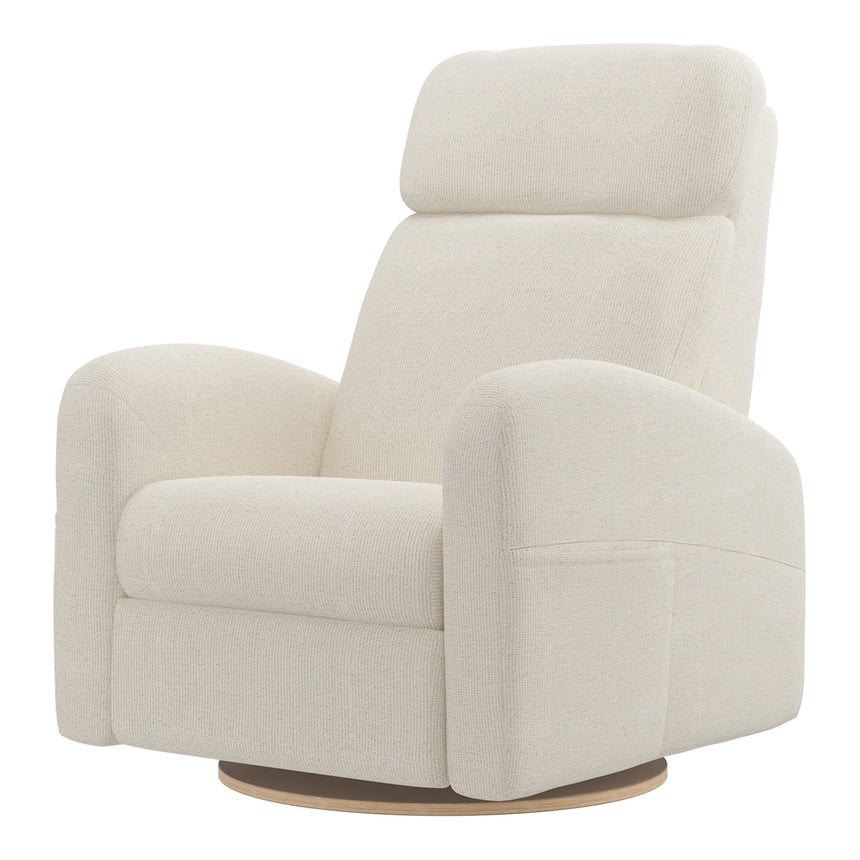 Grand Fauteuil Berçant Inclinable Pivotant Hailey avec Mécanisme Électrique - Henequen (Tissu anti-tache)-Jaymar BB-JAM-527295HENE01-CLÉMENT