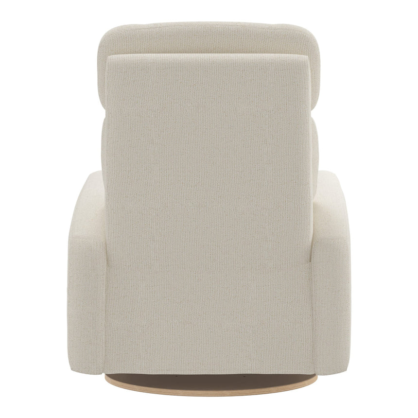 Grand Fauteuil Berçant Inclinable Pivotant Hailey avec Mécanisme Électrique - Henequen (Tissu anti-tache)-Jaymar BB-JAM-527295HENE01-CLÉMENT