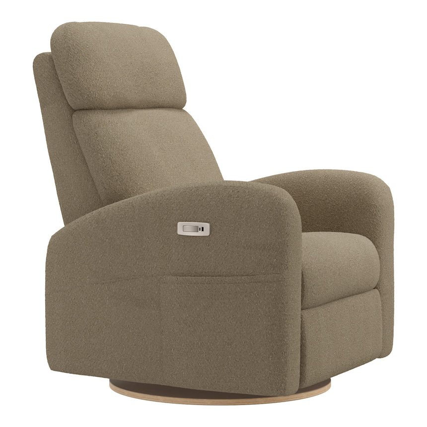 Grand Fauteuil Berçant Inclinable Pivotant Hailey avec Mécanisme Électrique - Mocha-Jaymar BB-JAM-527295MOC606-CLÉMENT