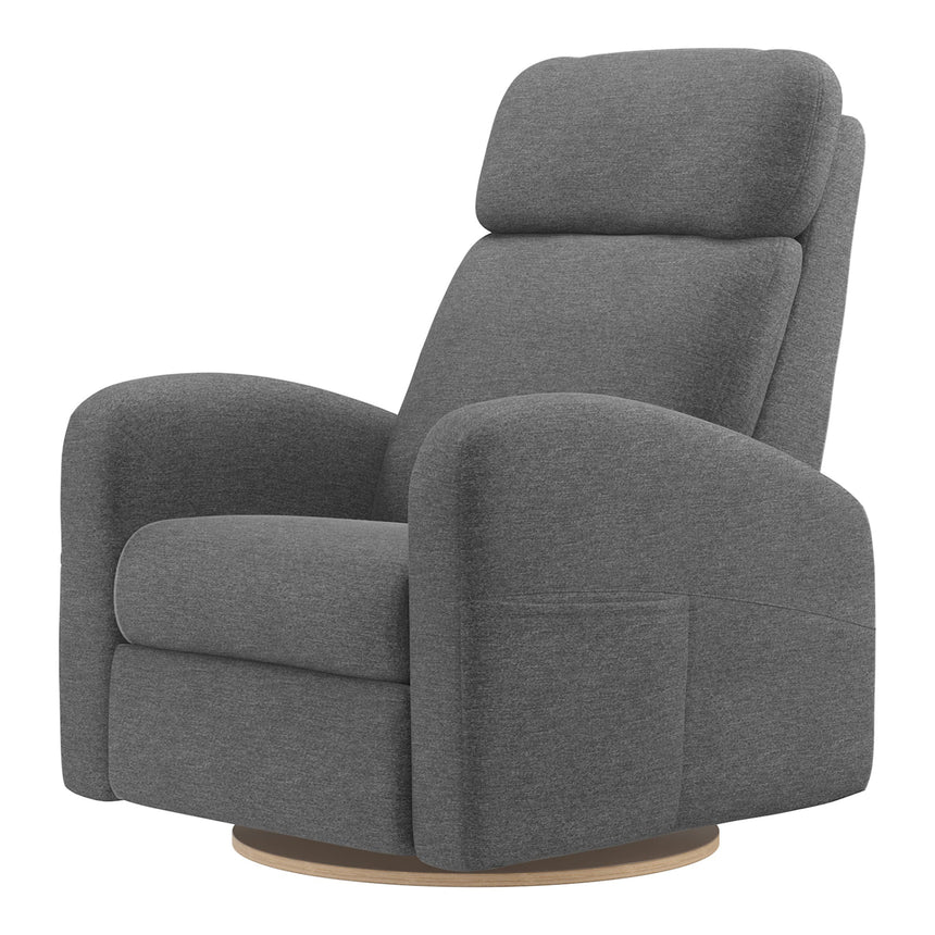 Grand Fauteuil Berçant Inclinable Pivotant Hailey avec Mécanisme Électrique - Nexus Charcoal-Jaymar BB-JAM-527295NEXU59-CLÉMENT