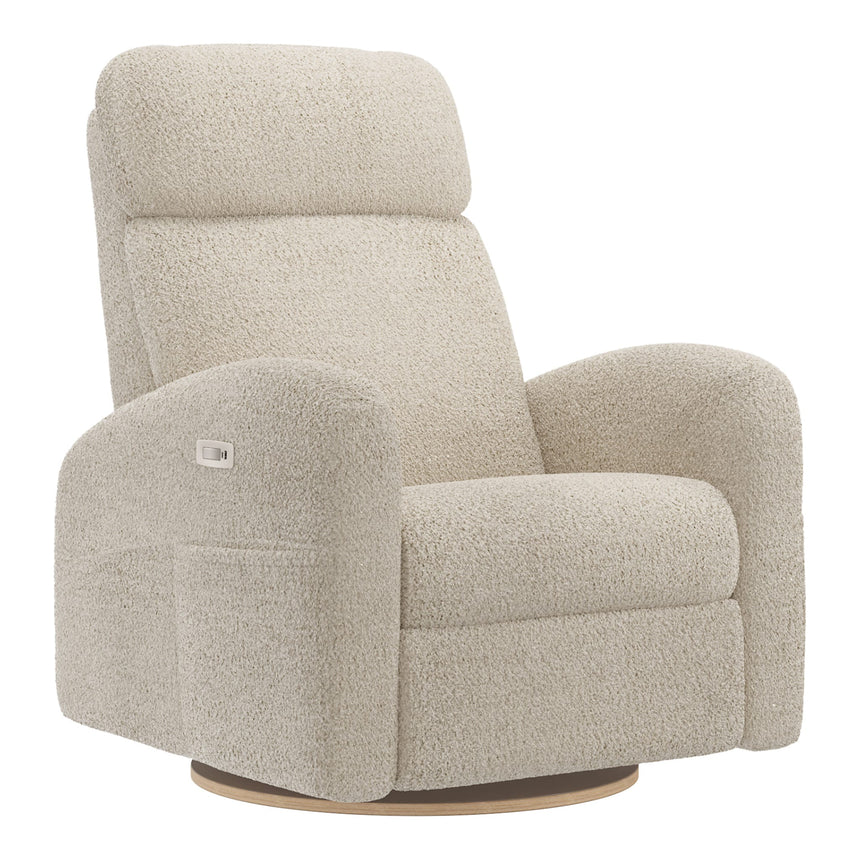 Grand Fauteuil Berçant Inclinable Pivotant Hailey avec Mécanisme Électrique - Puppy Sand-Jaymar BB-JAM-527295PUPP14-CLÉMENT