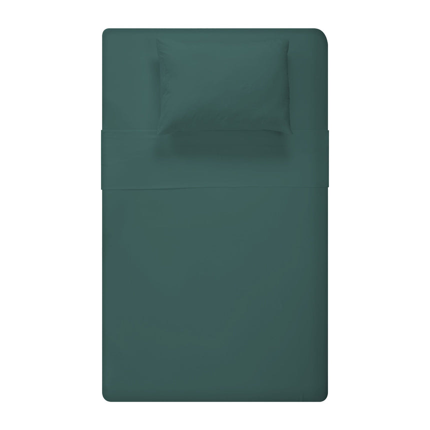 Flannel Double Sheet Set - Green