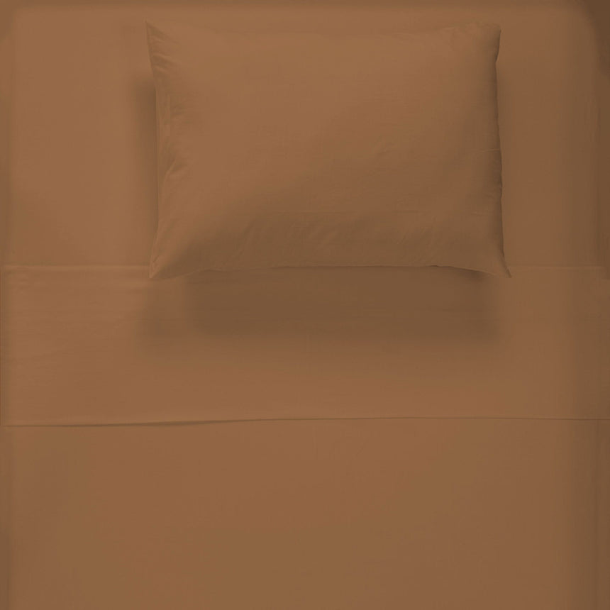 Flannel Double Sheet Set - Caramel