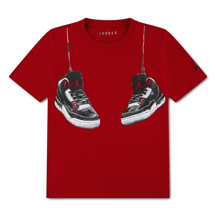 T-shirt Aj3 Shoe Strings 8-16ans-Jordan-Rouge-S-JOR-95F483-R78-CLÉMENT
