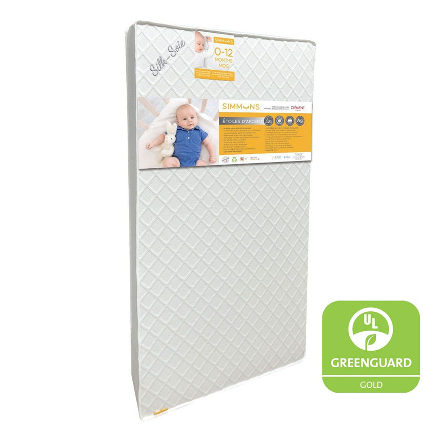 Matelas Argentum Certifié GREENGUARD Gold pour Bébé-Jupiter-JUI-6153ARGEMTUM-CLÉMENT