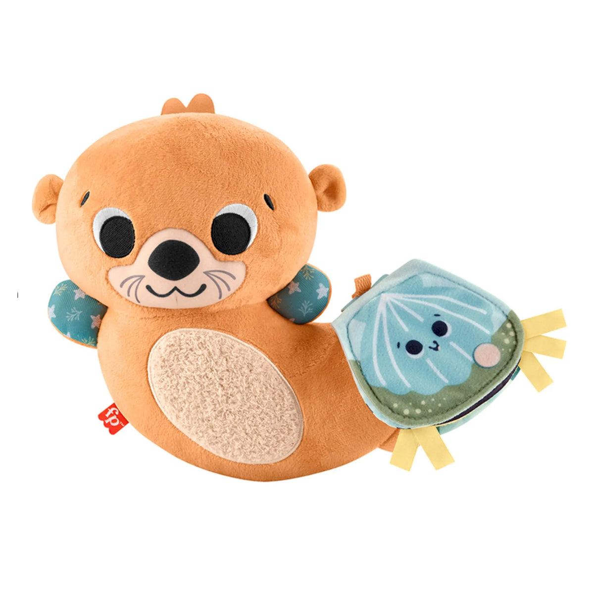 Peluche Loutre Fisher-Price 2 En 1 Pour Bébé - Avec Livre En Tissu Et Miroir - Stimule Les Sens Dès La Naissance