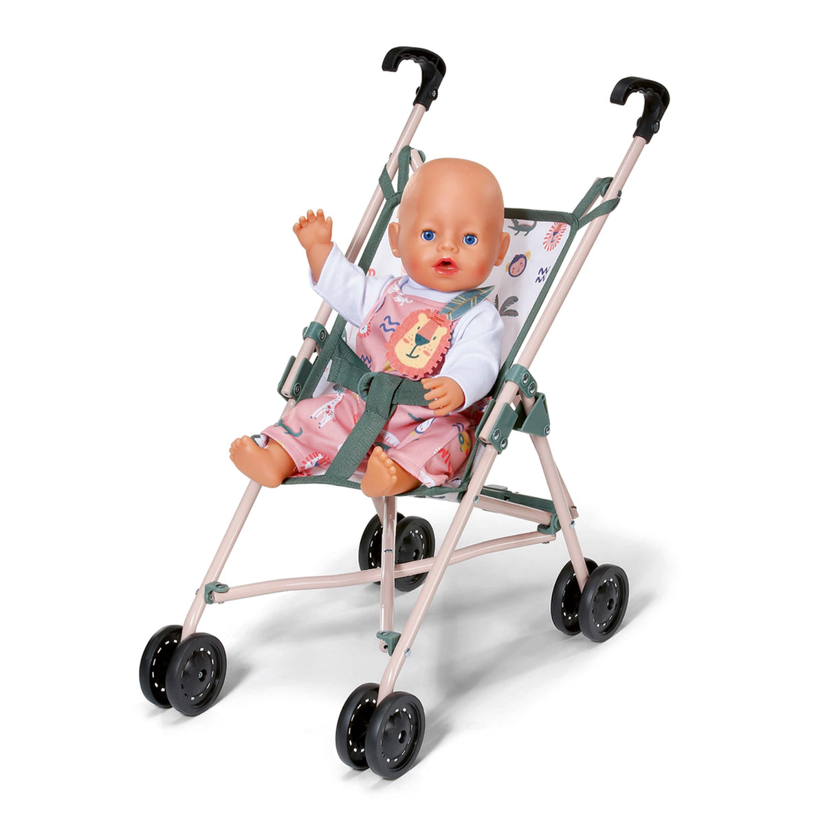 Poussette pliable pour poupée, Aventure, Vert, Maison Petit Jour - La