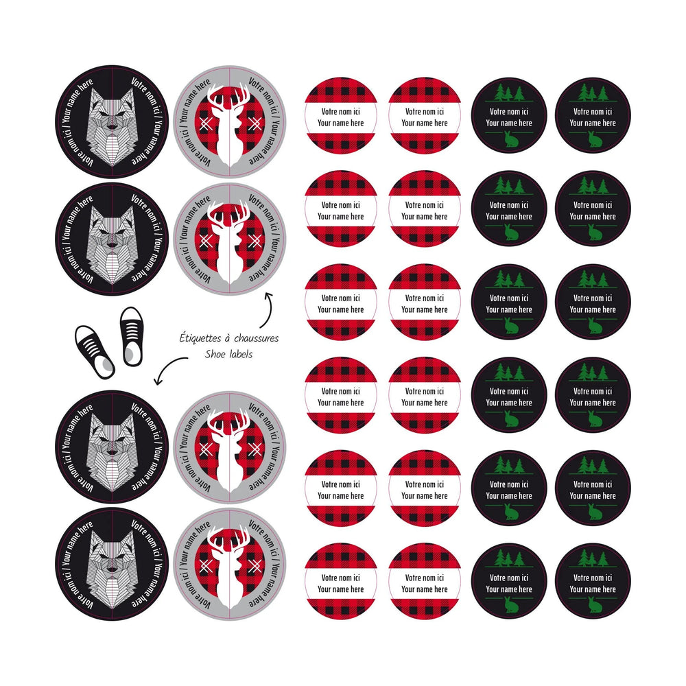 Essential Name Labels - Hunter