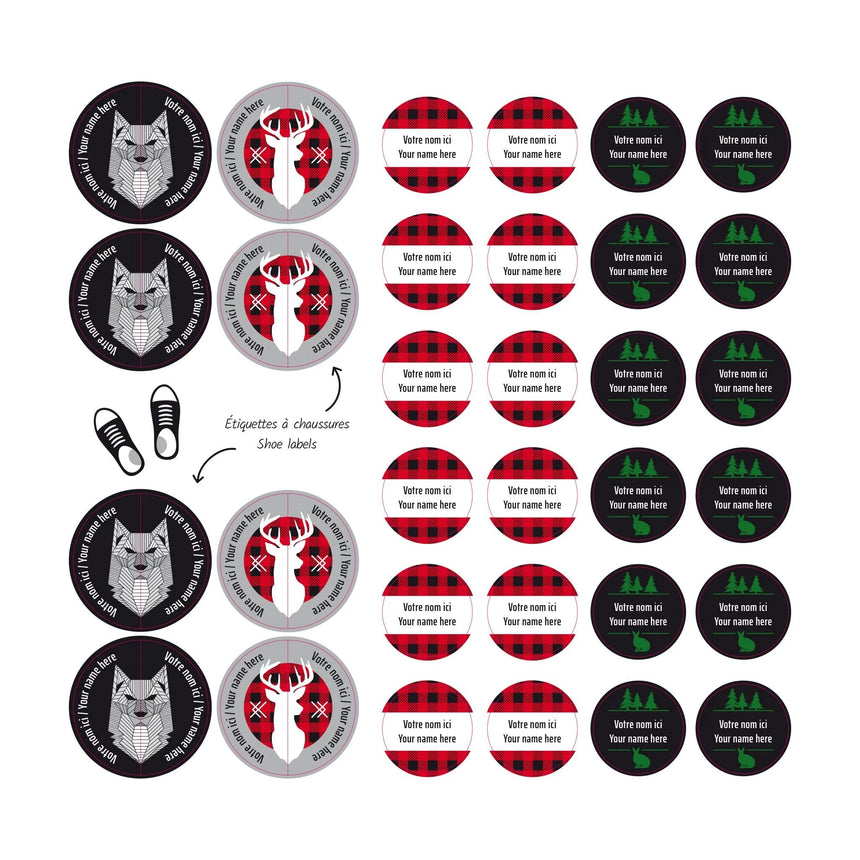 Essential Name Labels - Hunter