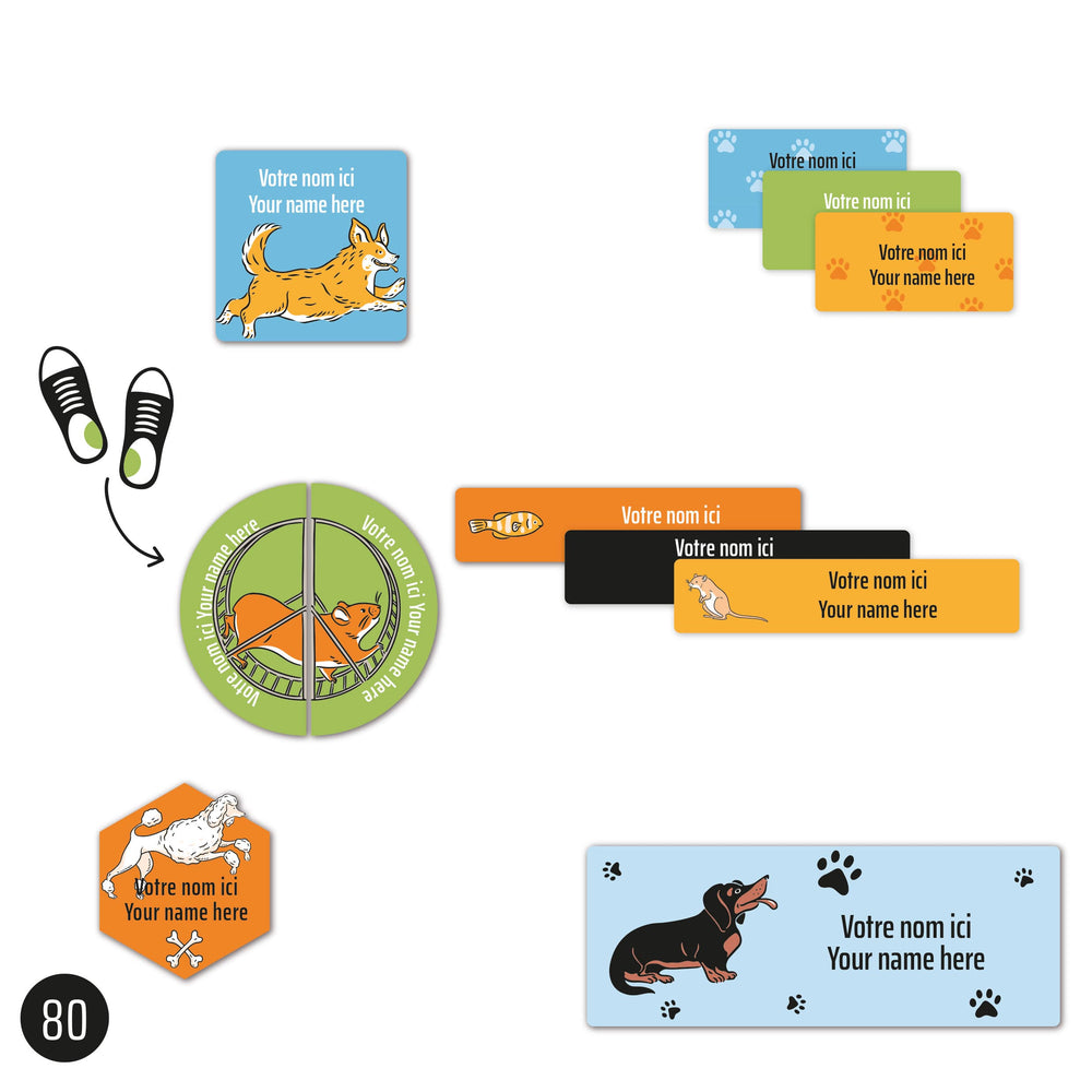 Classical Name Labels - Animals