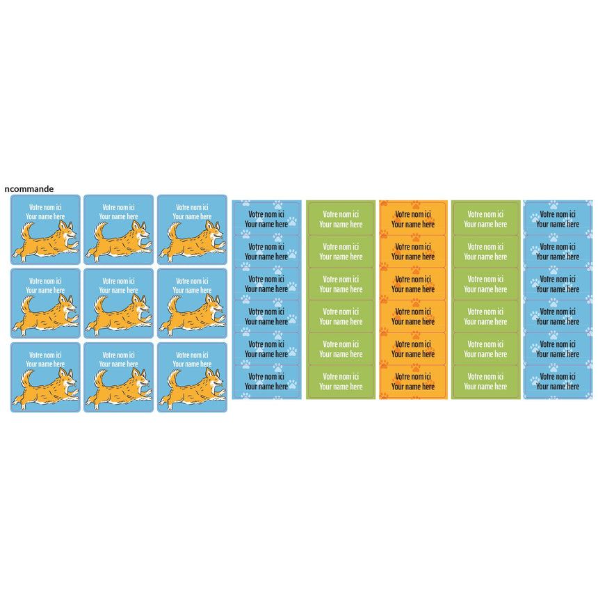 Classical Name Labels - Animals