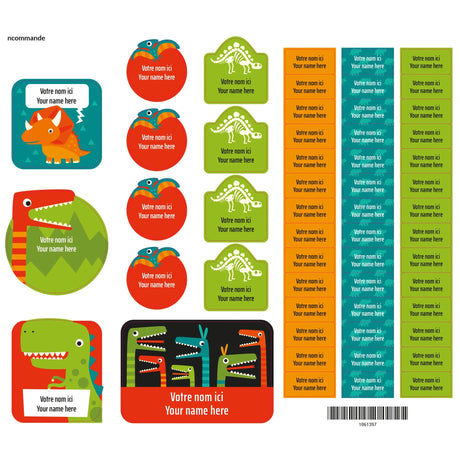 Étiquettes Essentiel - Dinosaures