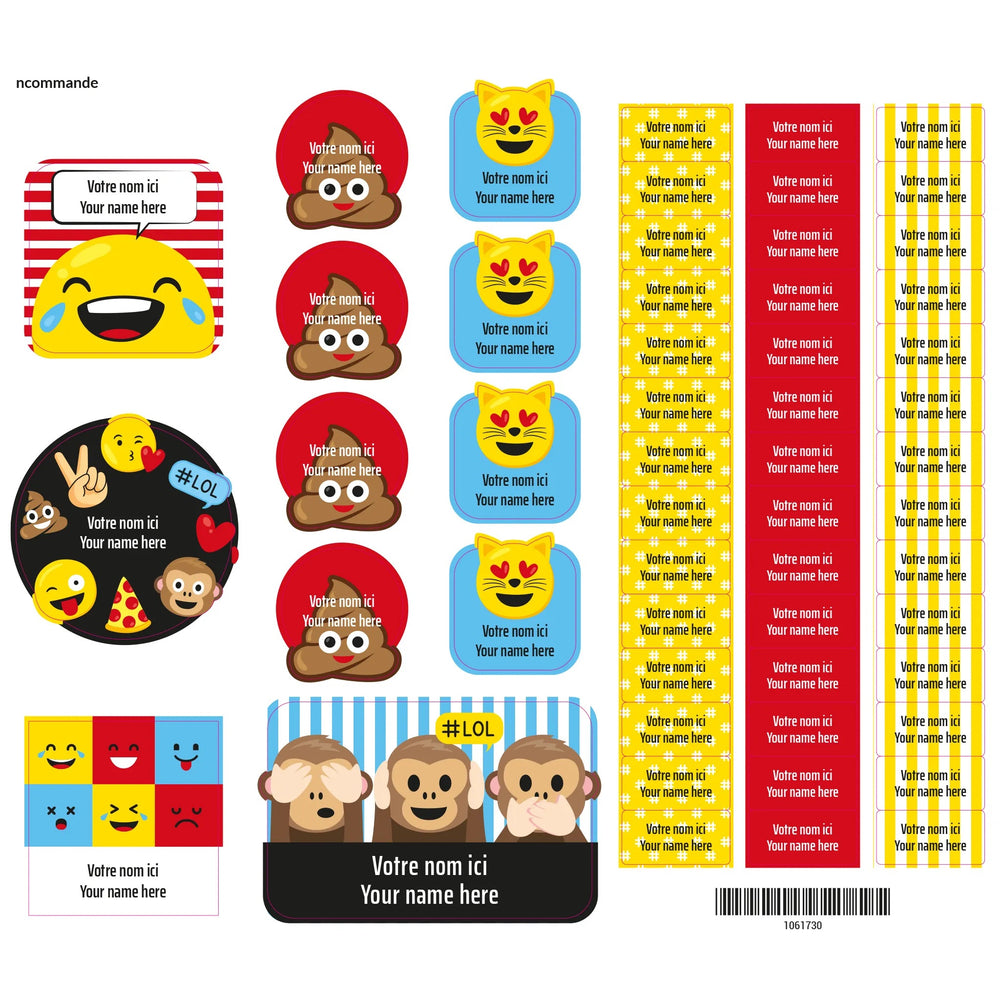 Essential Name Labels - Emojis