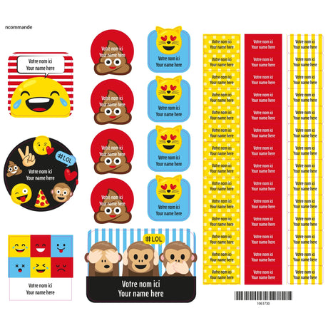 Étiquettes Essentiel - Émojis