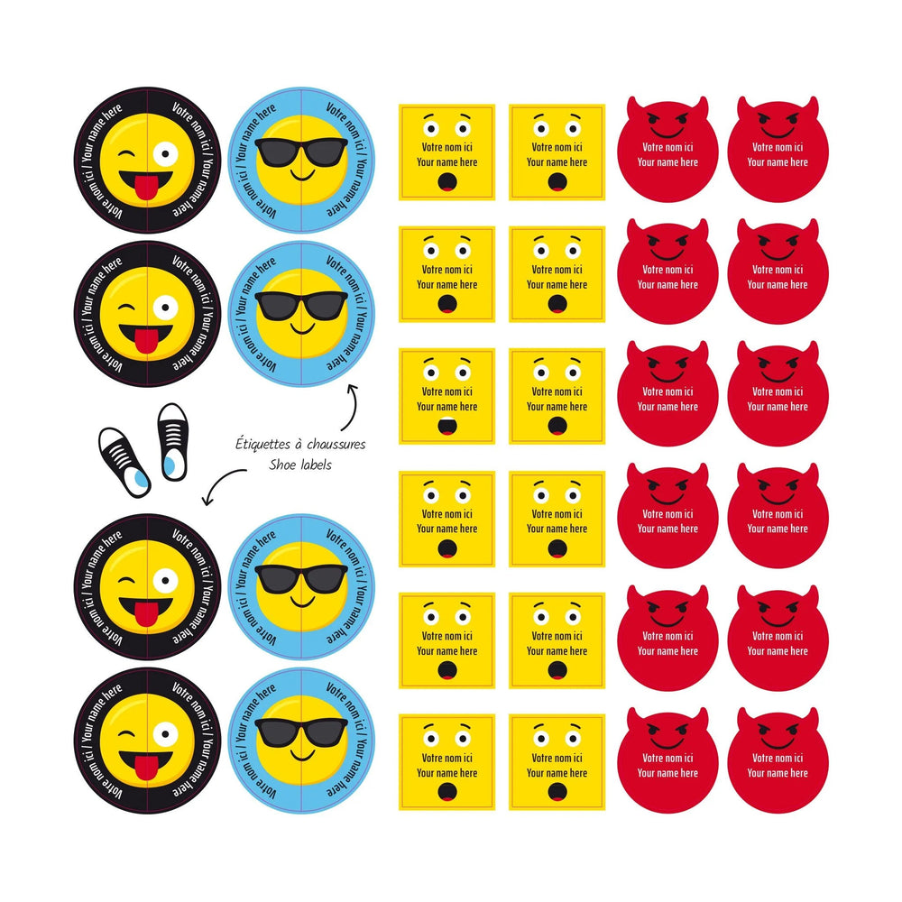 Essential Name Labels - Emojis