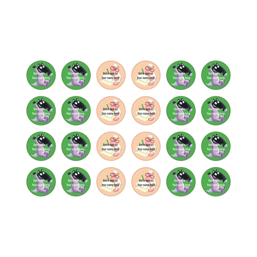 Daycare Name Labels - Little Wolf