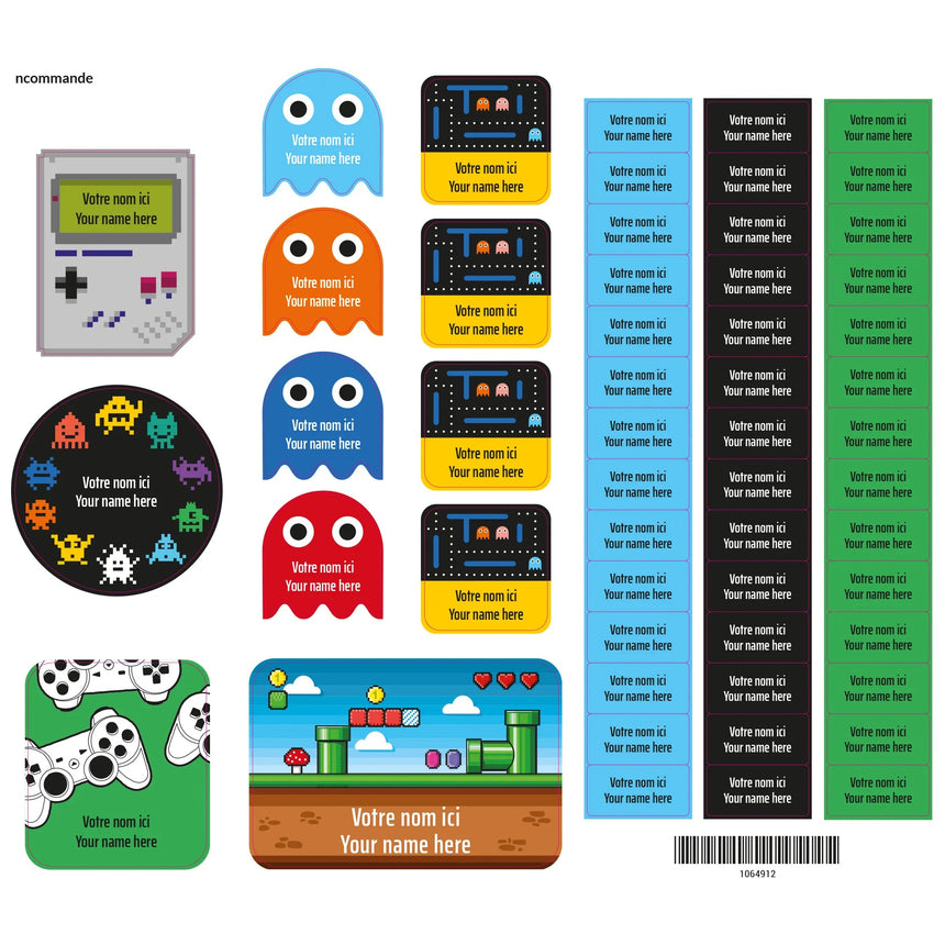 Essential Name Labels - Video Games