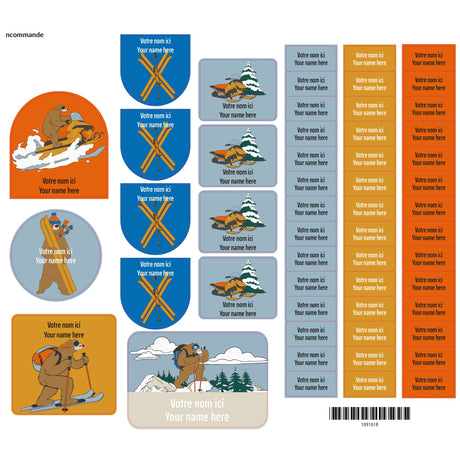 Étiquettes Essentiel - Motoneige