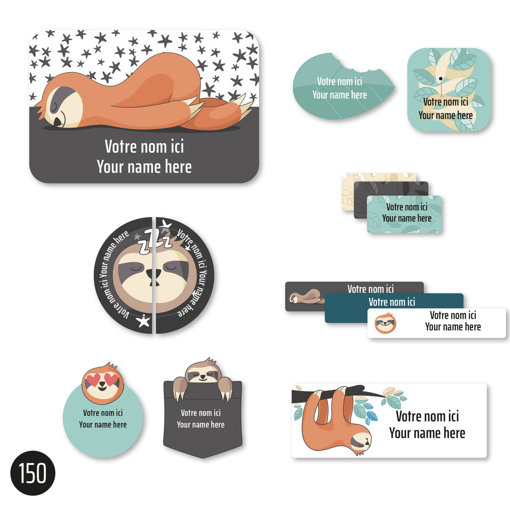 Essential Name Labels - Sloth