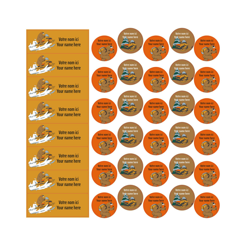 School Name Labels - Skidoo