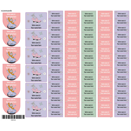 School Name Labels - Skate