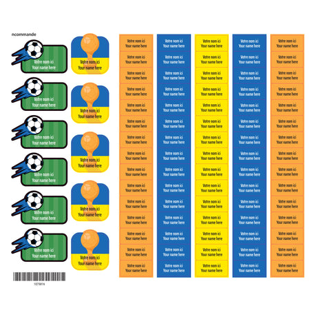Essential Name Labels – Soccer