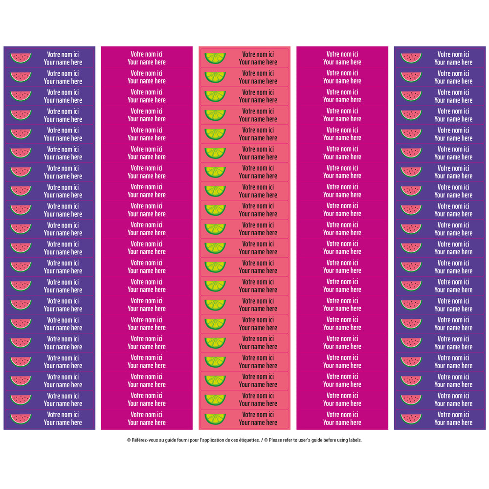 School Name Labels - Tropical