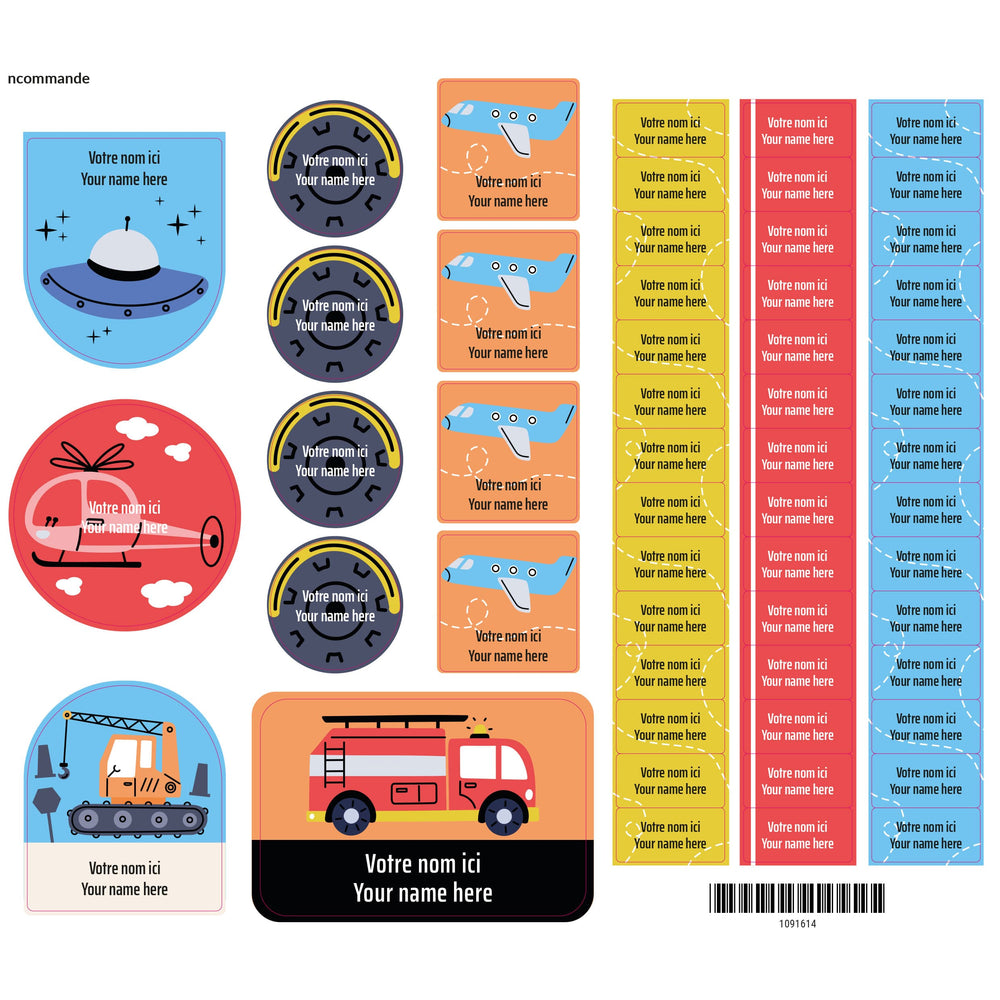 Essential Name Labels - Transport