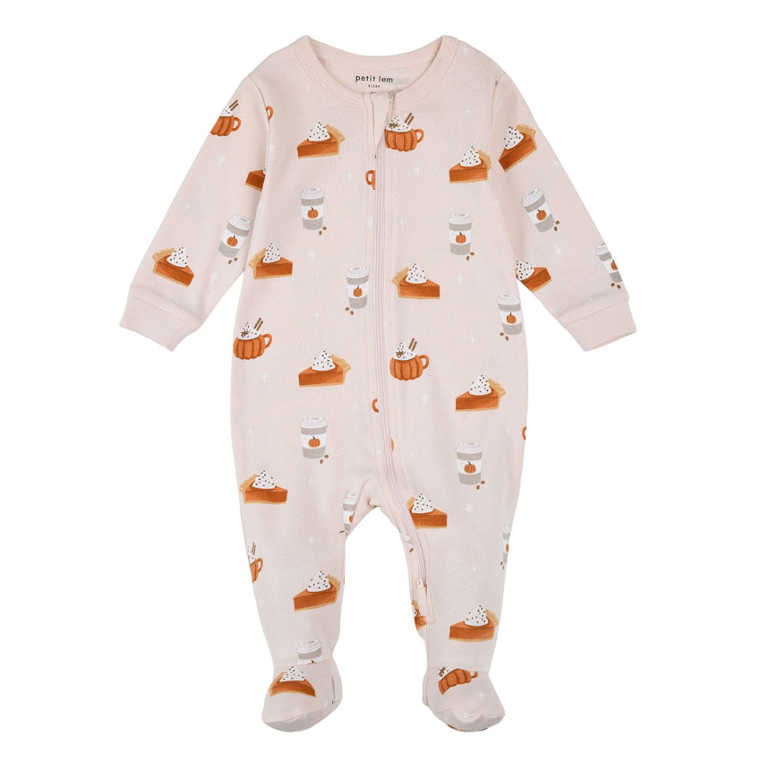 Pyjama Citrouilles 0-24mois-Petit Lem-Rose-0 m-LEM-26FRS12P50B-CLÉMENT